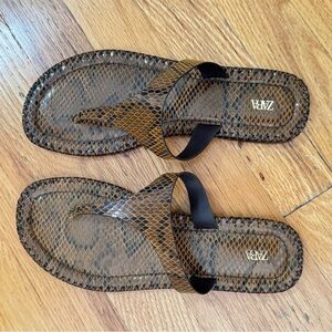 Zara Snake / Animal Print Sandals